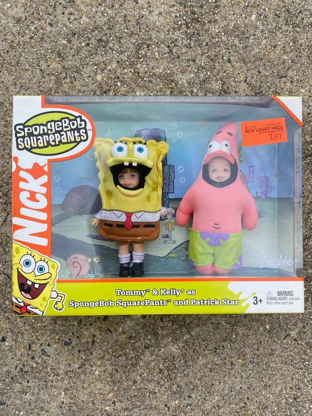 Barbie Tommy & Kelly as SpongeBob SquarePants and Patrick Star NIB